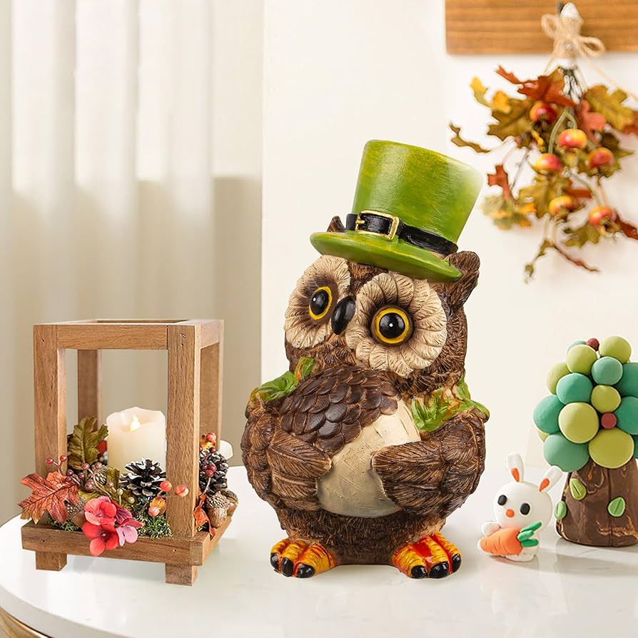 田舎のレトロな色絵枝カップルフクロウガーデンテラスマルチ肉シーン置物装飾品 田舎のレトロな色絵枝カップルフクロウガーデンテラスマルチ肉シーン